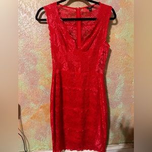 Gorgeous guess fuchsia lace dress